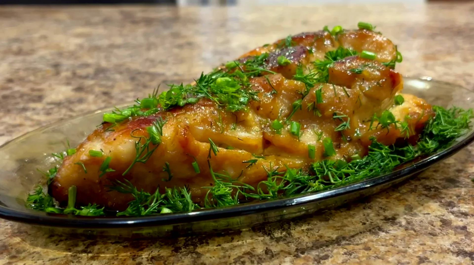 Куриная Грудка в горчично-медовом соусе на сковороде!