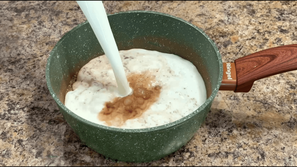 Шоколадная манная каша