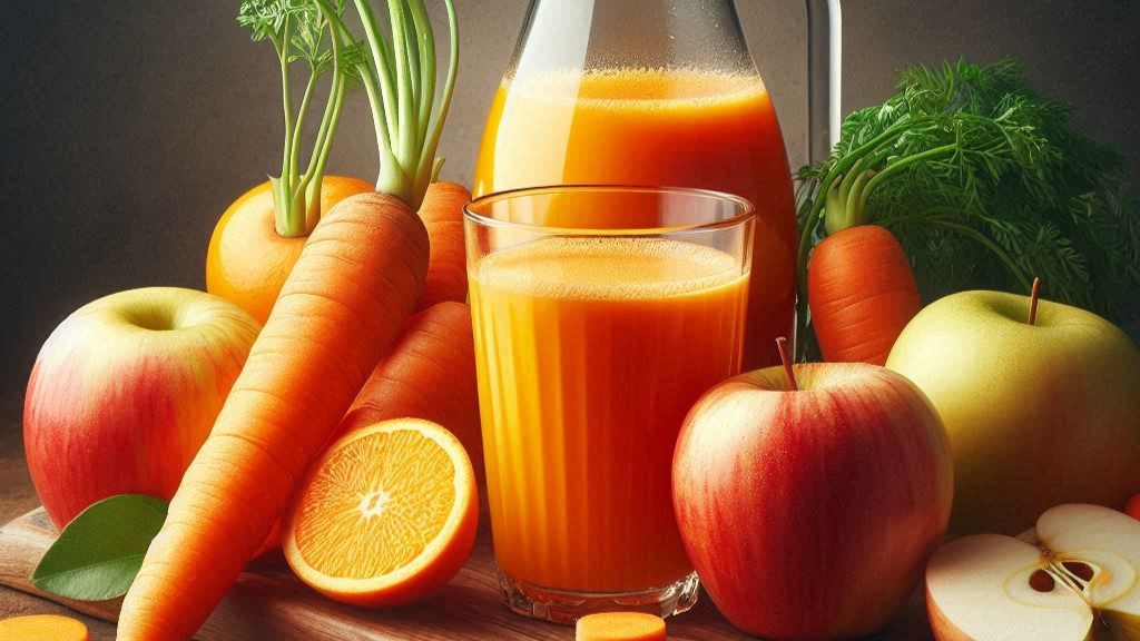 Рецепт: натуральный Морковно-Яблочный Сок на зиму!