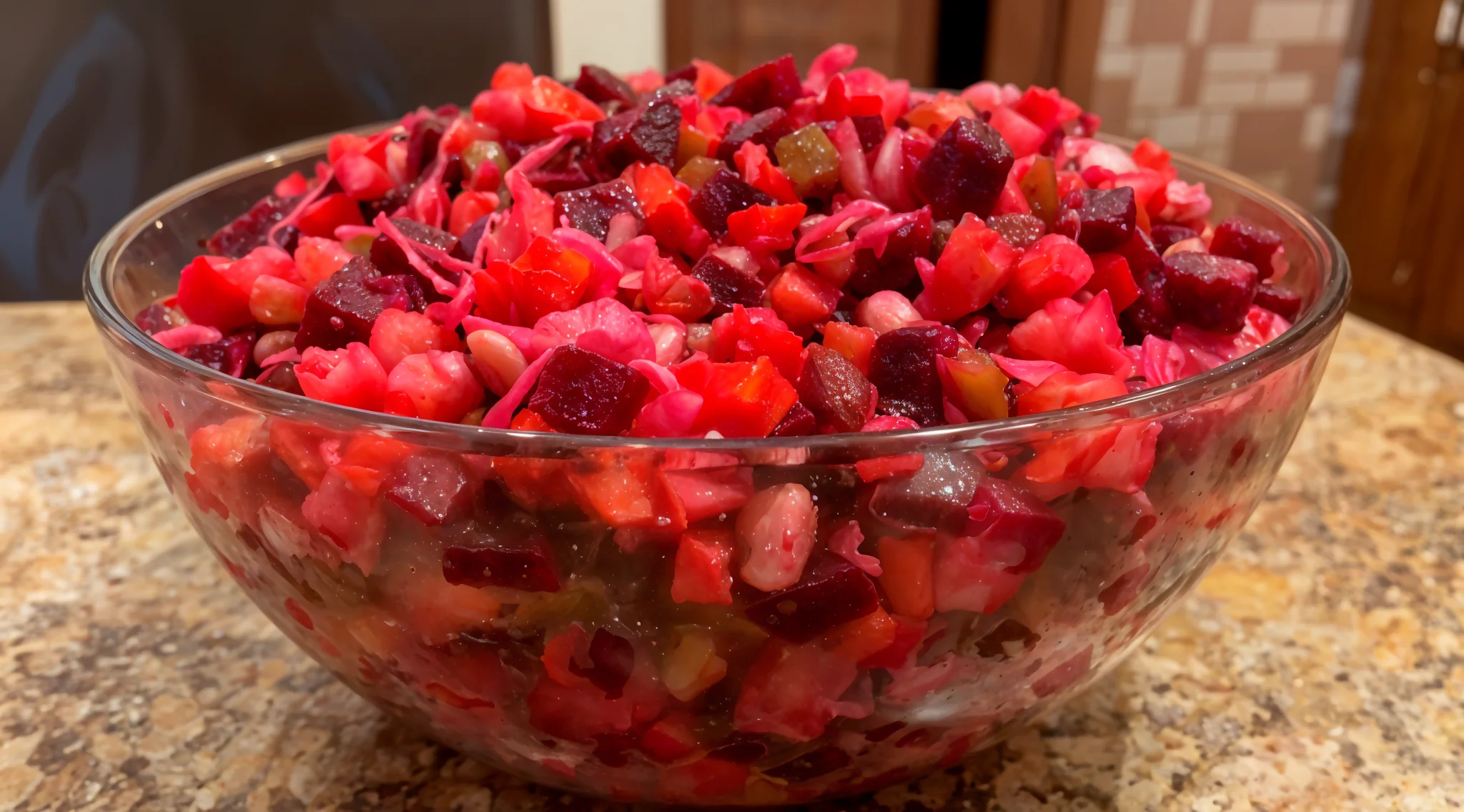 Салат Винегрет со свеклой, квашеной капустой и фасолью! Салат Винегрет со свеклой, квашеной капустой и фасолью!