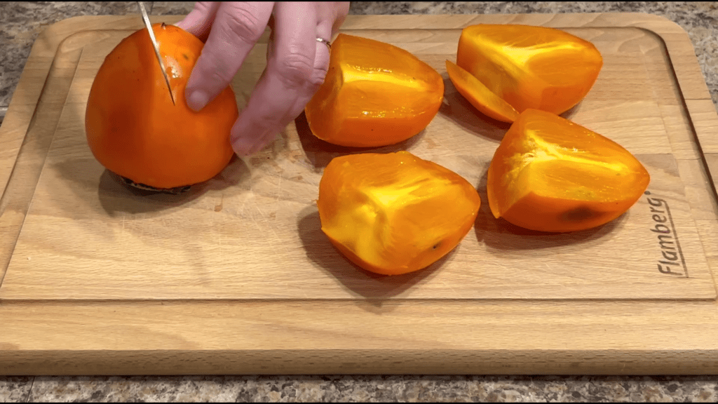 десерт с хурмой и творогом
