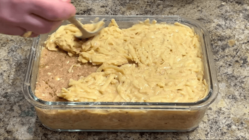 Картофельная запеканка с мясным фаршем