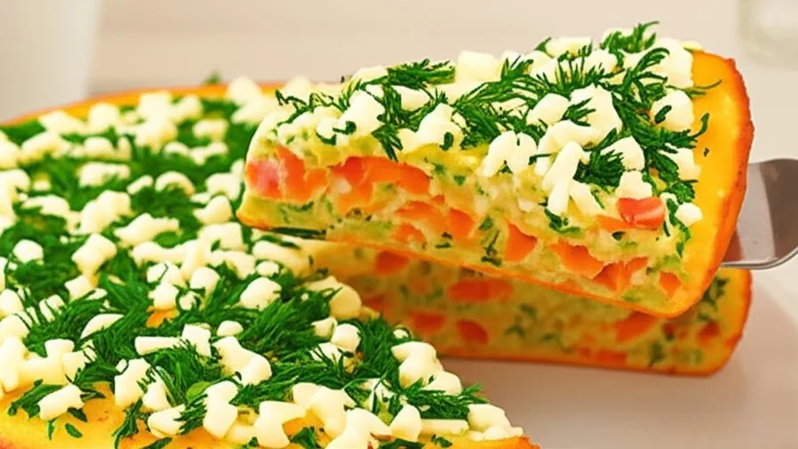 Кабачковая запеканка – пирог без муки и духовки